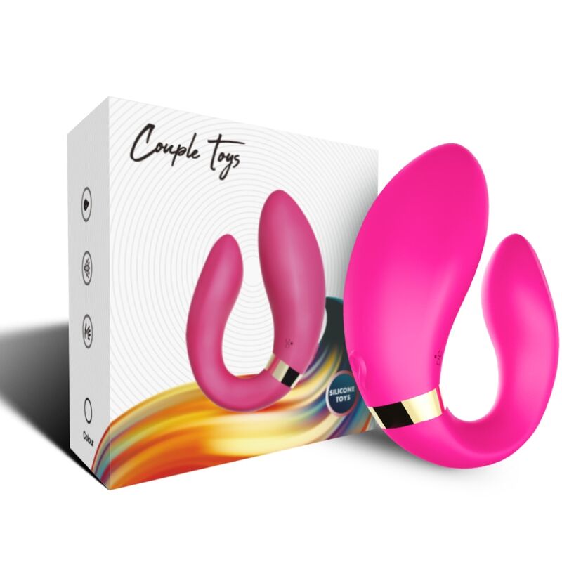 ARMONY CRESCENT VIBRADOR PAREJA CONTROL REMOTO FUCSIA