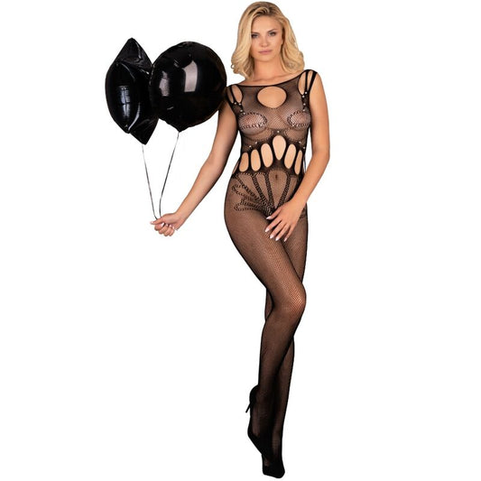 LIVCO CORSETTI FASHION AMAHIL BODYSTOCKING CROTCHLESS NEGRO TALLA uNICA