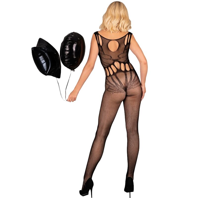 LIVCO CORSETTI FASHION AMAHIL BODYSTOCKING CROTCHLESS NEGRO TALLA uNICA