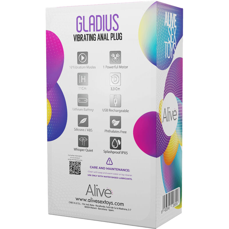 ALIVE GLADIUS PLUG VIBRADOR ANAL