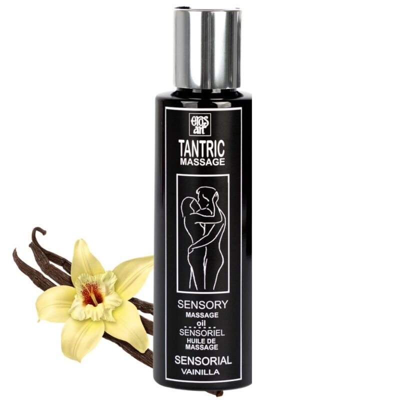 EROS ART ACEITE MASAJE TANTRICO NATURAL Y AFRODISiACO VAINILLA 100 ML