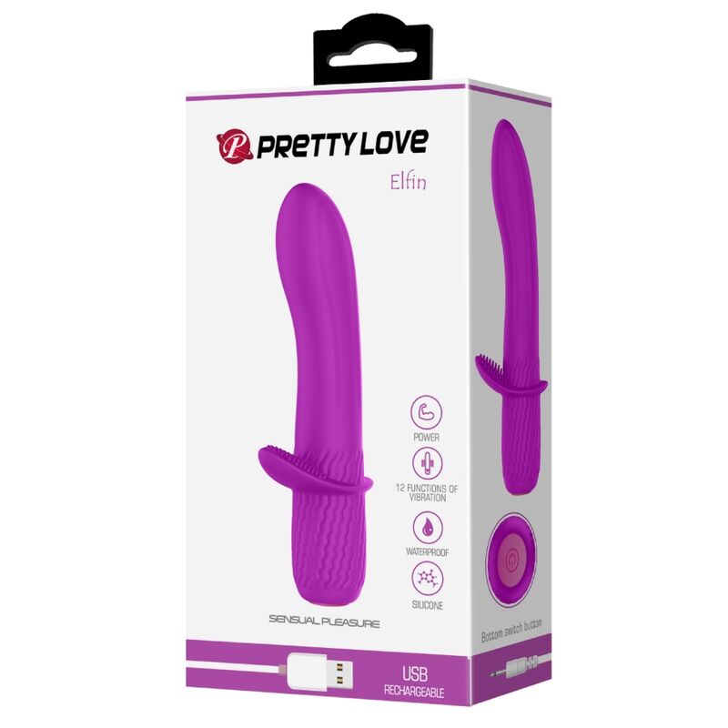 PRETTY LOVE TROY VIBRADOR RECARGABLE MORADO