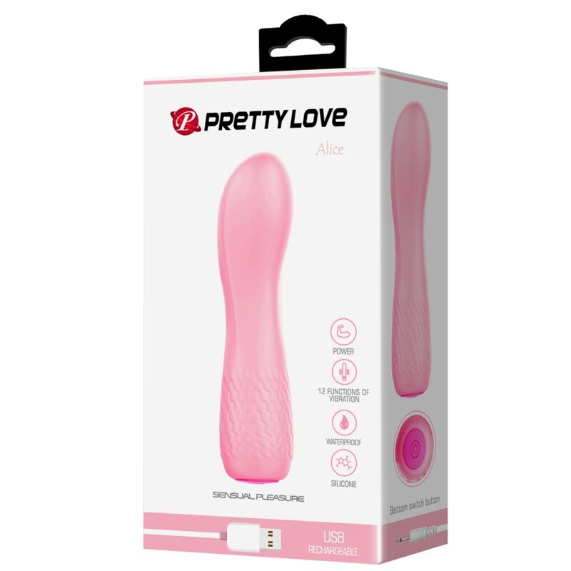 PRETTY LOVE ALICE VIBRADOR RECARGABLE ROSA