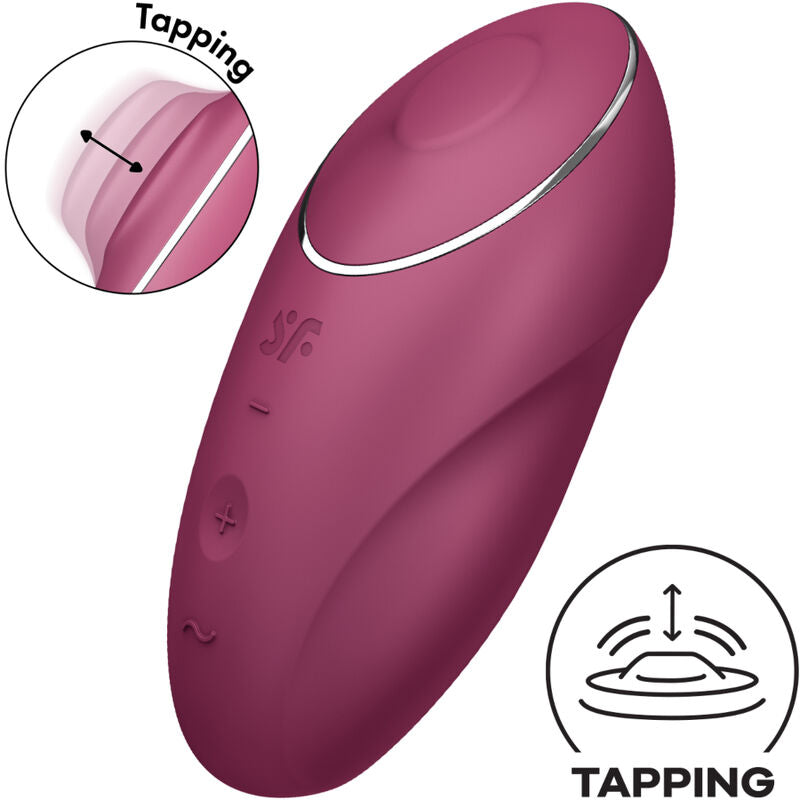 SATISFYER TAP CLIMAX 1 VIBRADOR LAY ON ROJO