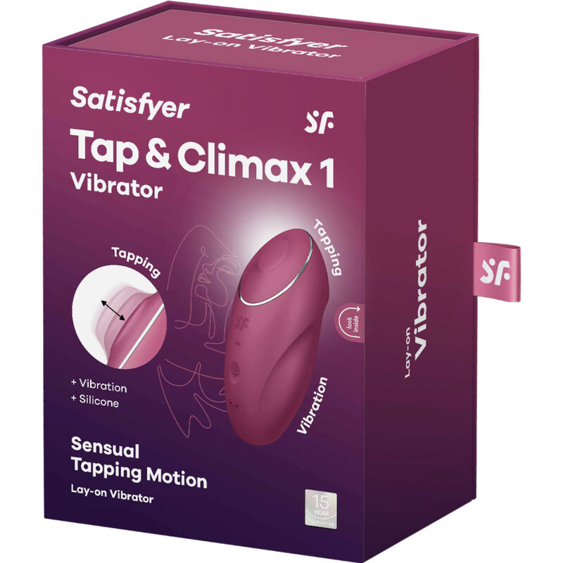 SATISFYER TAP CLIMAX 1 VIBRADOR LAY ON ROJO