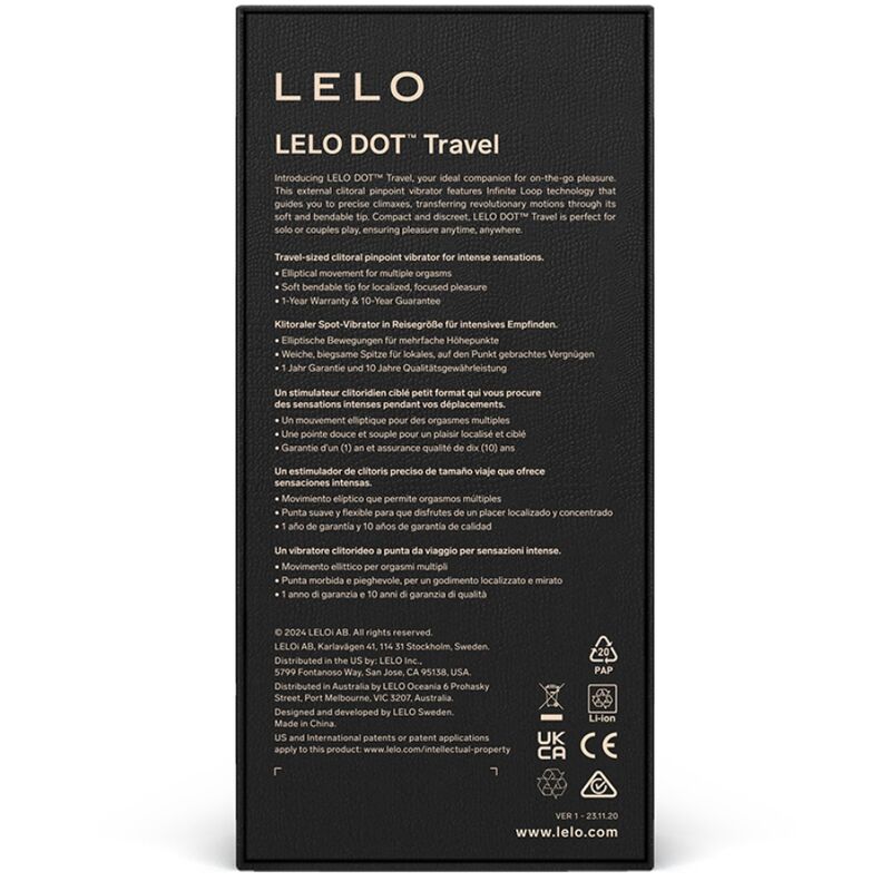 LELO DOT TRAVEL ESTIMULADOR DE CLiTORIS MORADO