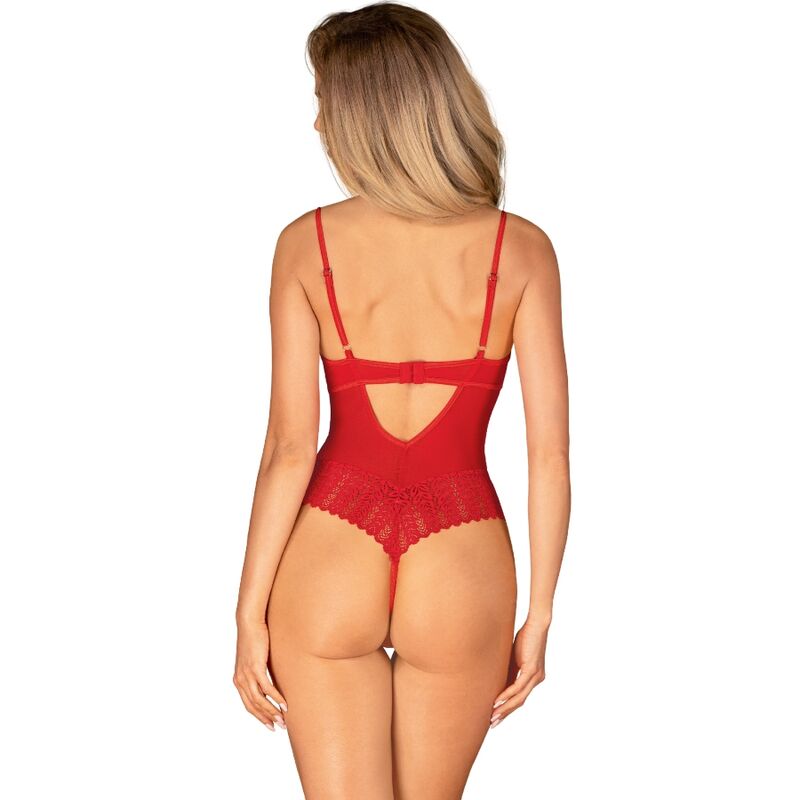 OBSESSIVE INGRIDIA CROTCHLESS TEDDY ROJO XS S