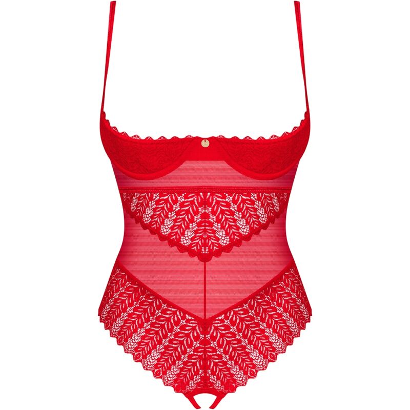 OBSESSIVE INGRIDIA CROTCHLESS TEDDY ROJO XS S