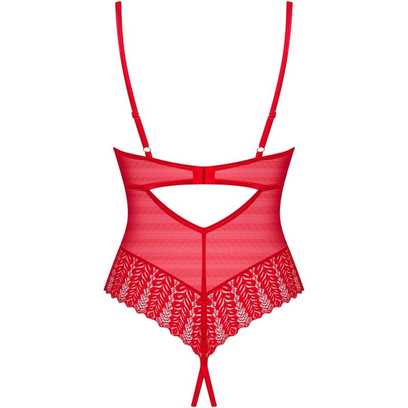 OBSESSIVE INGRIDIA CROTCHLESS TEDDY ROJO XS S