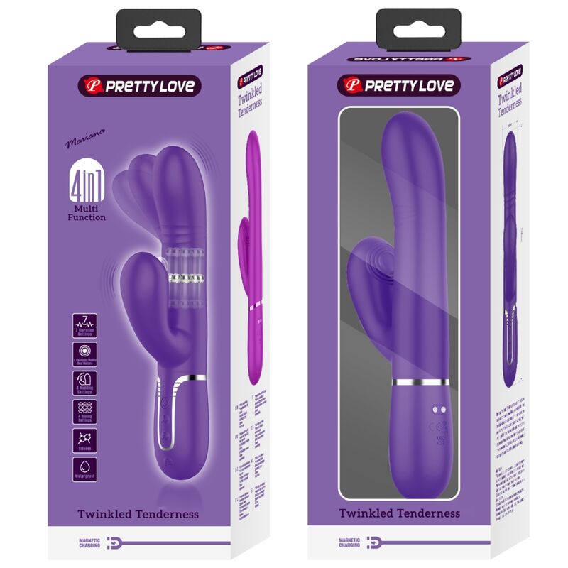 PRETTY LOVE VIBRADOR PUNTO G MULTIFUNCIoN MORADO