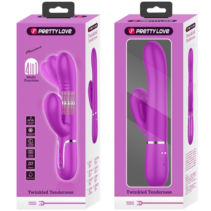 PRETTY LOVE VIBRADOR PUNTO G MULTIFUNCIoN FUCSIA