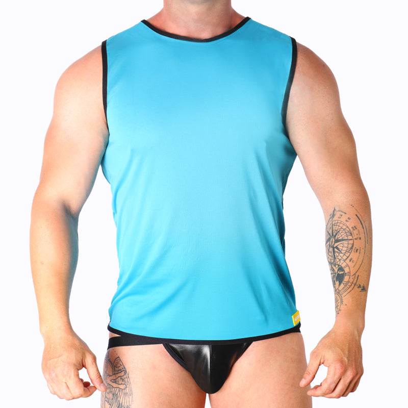 MACHO CAMISETA AZUL S M