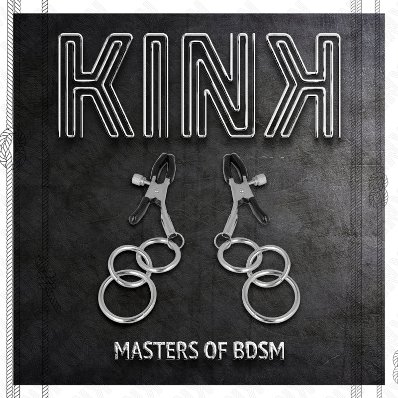 KINK PINZAS PARA PEZONES CON 3 AROS 6 CM