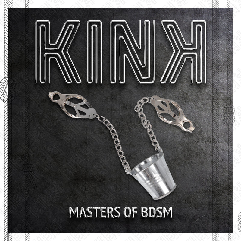 KINK PINZAS PARA PEZONES CON CUBO PLATEADO