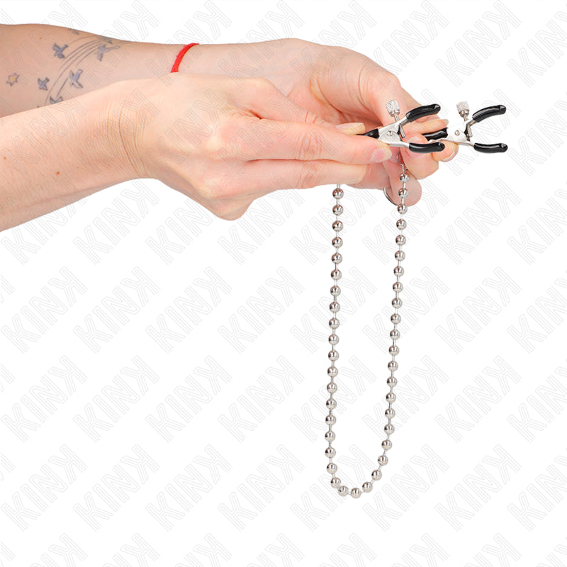 KINK PINZAS PARA PEZONES CON CADENA DE BOLAS 30 CM