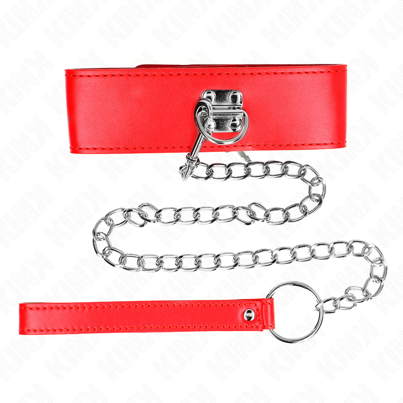 KINK COLLAR CON CORREA 65 CM ANCHO ROJO AJUSTABLE 335 41 CM X 5 CM