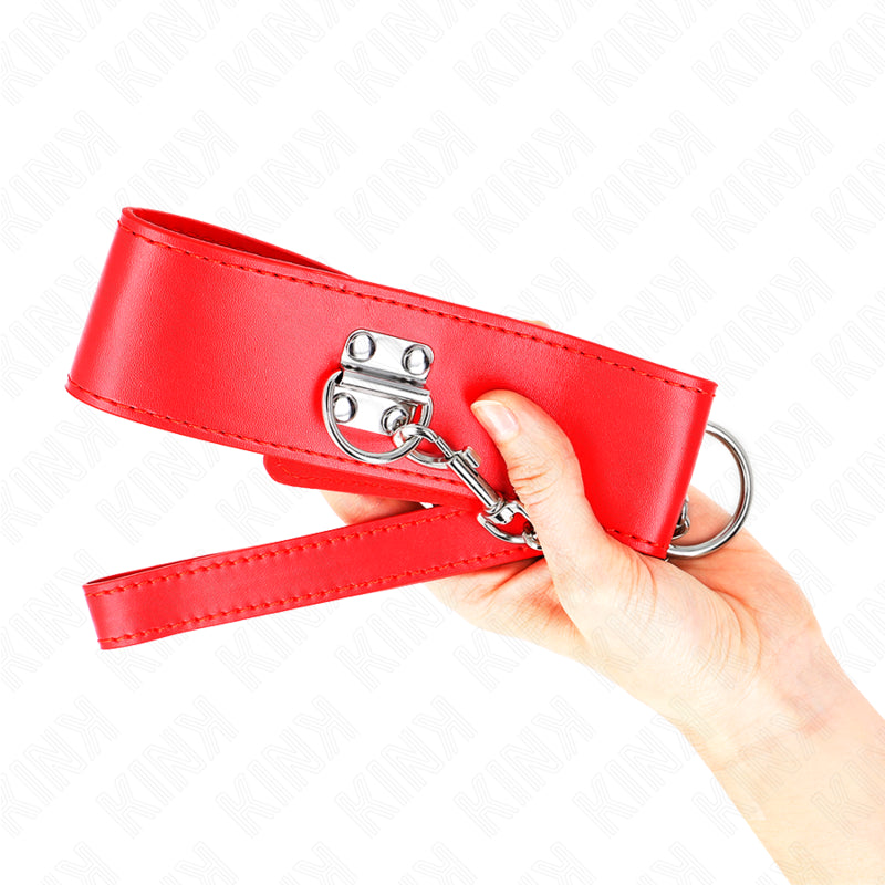 KINK COLLAR CON CORREA 65 CM ANCHO ROJO AJUSTABLE 335 41 CM X 5 CM