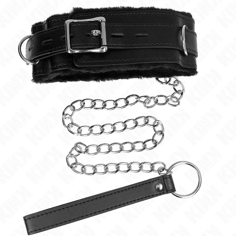 KINK COLLAR CON CORREA 65 CM CON RESTRICCIONES NEGRO AJUSTABLE 36 42 CM X 55 CM