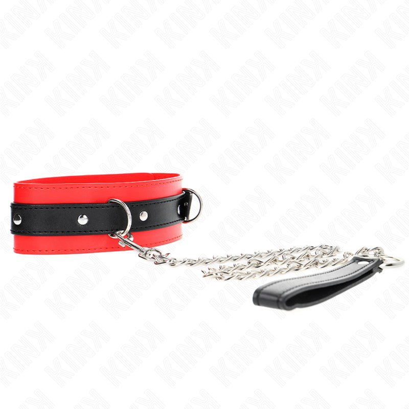 KINK COLLAR CON CORREA 65 CM ROJO 54 X 45 CM