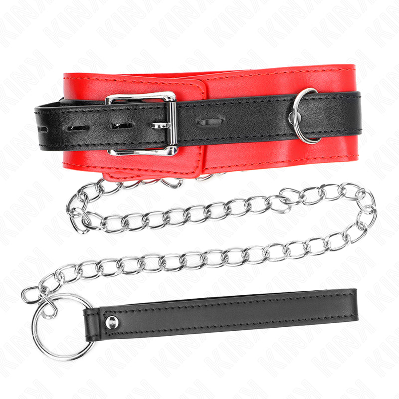 KINK COLLAR CON CORREA 65 CM ROJO 54 X 45 CM