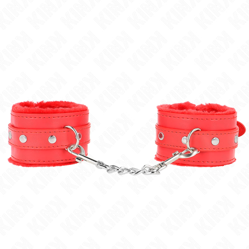 KINK MUaEQUERAS FORRADAS PREMIUM ROJO CON CORREA ROJO AJUSTABLE 17 29 CM X 6 CM