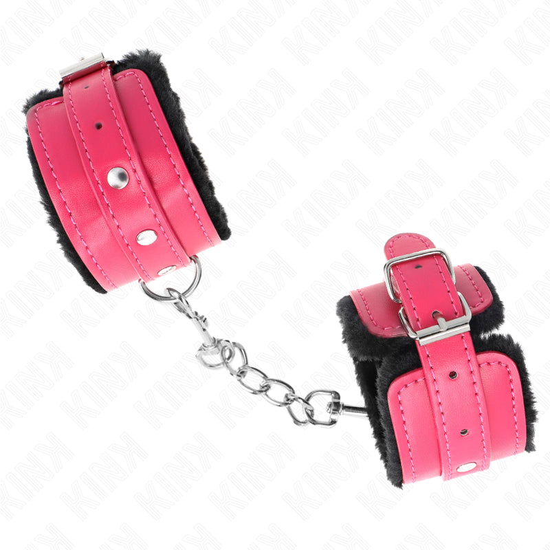 KINK MUaEQUERAS FORRADAS PREMIUM NEGRO CON CORREA FUCSIA AJUSTABLE 17 29 CM X 6 CM