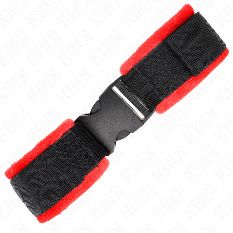 KINK MUaEQUERAS NYLON ROJO NEGRO MODELO 1 AJUSTABLE 25 35 CM X 6 CM