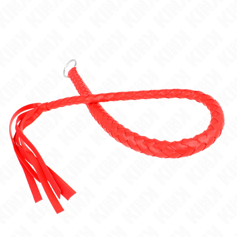 KINK LaTIGO DE SERPIENTE CON ANILLO DE MANO ROJO 65 CM