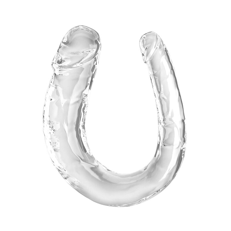 KING COCK DOUBLE TROUBLE DILDO DOBLE 33 CM TRANSPARENTE