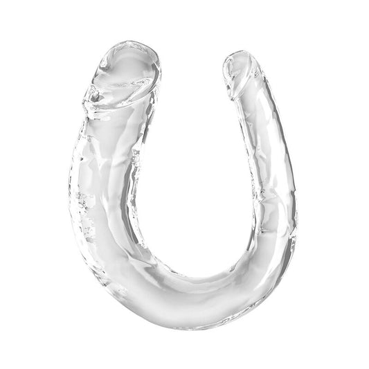 KING COCK DOUBLE TROUBLE DILDO DOBLE 33 CM TRANSPARENTE