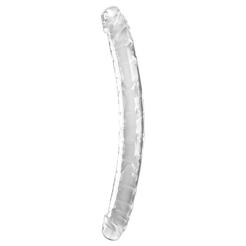 KING COCK DOUBLE TROUBLE DILDO DOBLE 46 CM TRANSPARENTE