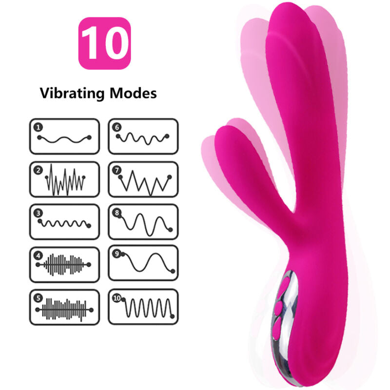 ARMONY VIBRADOR ESTIMULADOR FLEXIBLE EFECTO CALOR FUCSIA