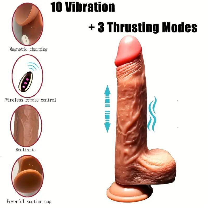 ARMONY DILDO REALISTICO VIBRADOR THRUSTING CONTROL REMOTO 225 CM