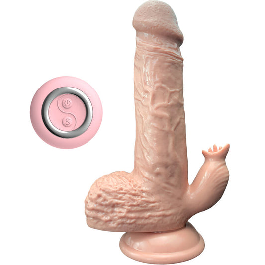 ARMONY DILDO REALISTICO VIBRADOR THRUSTING CON LENGUA ESTIMULADOR 19 CM