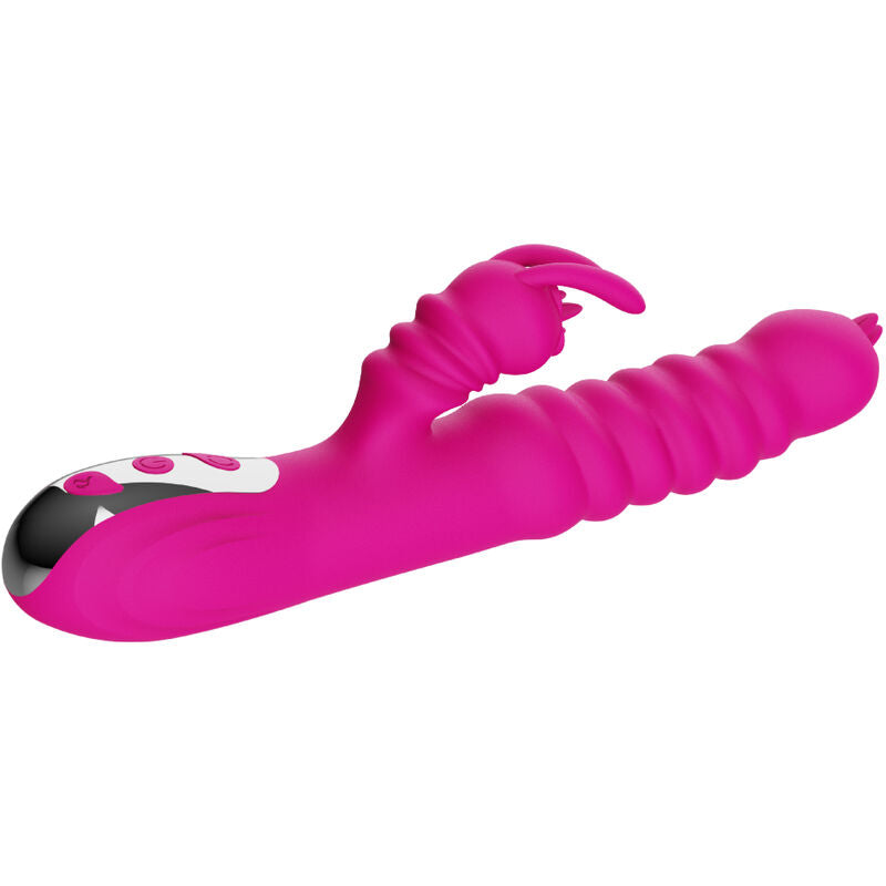 ARMONY VIBRADOR MULTIFUNCION RABBIT DOBLE LENGUA EFECTO CALOR FUCSIA