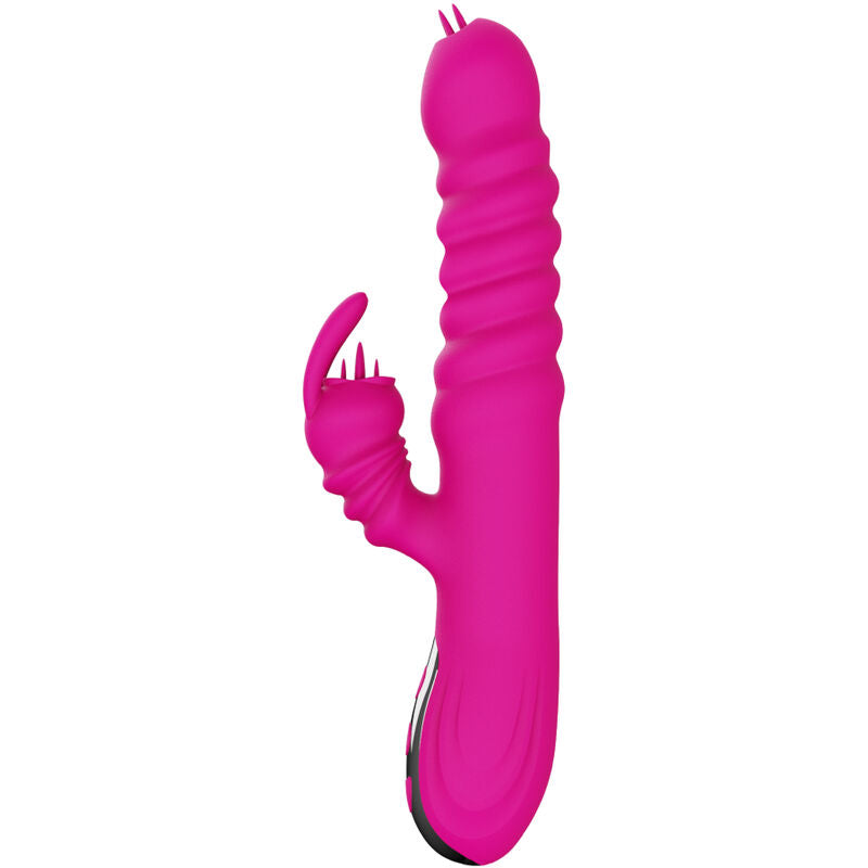 ARMONY VIBRADOR MULTIFUNCION RABBIT DOBLE LENGUA EFECTO CALOR FUCSIA