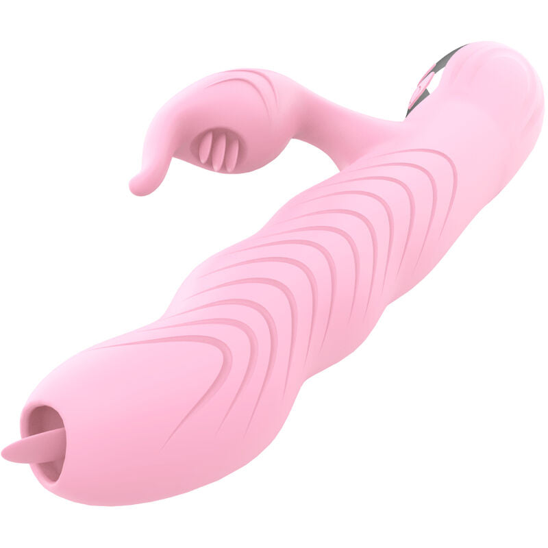 ARMONY MARCIA VIBRADOR THRUSTING DOBLE LENGUA EFECTO CALOR ROSA