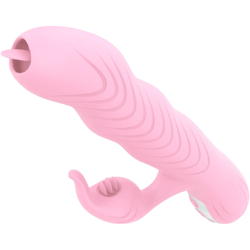 ARMONY MARCIA VIBRADOR THRUSTING DOBLE LENGUA EFECTO CALOR ROSA