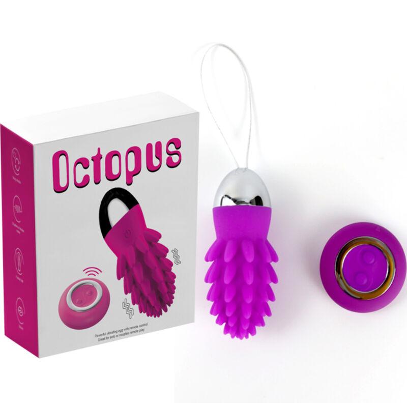 ARMONY OCTOPUS HUEVO VIBRADOR CACTUS CONTROL REMOTO VIOLETA