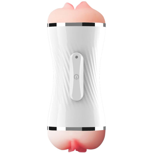 ARMONY MASTURBADOR VIBRADOR DOBLE VAGINA BOCA BLANCO