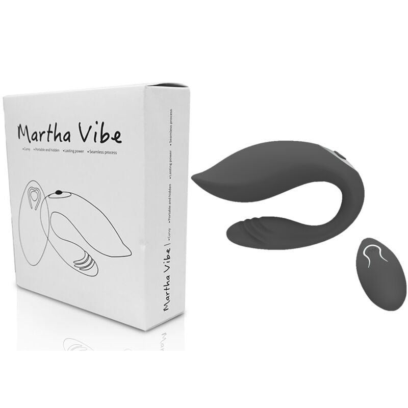 ARMONY MARTHA VIBRADOR PARA PAREJAS CONTROL REMOTO NEGRO