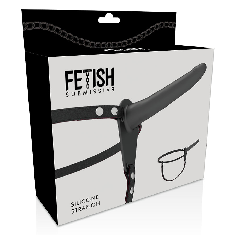 FETISH SUBMISSIVE HARNESS SILICONA NEGRO 15 CM