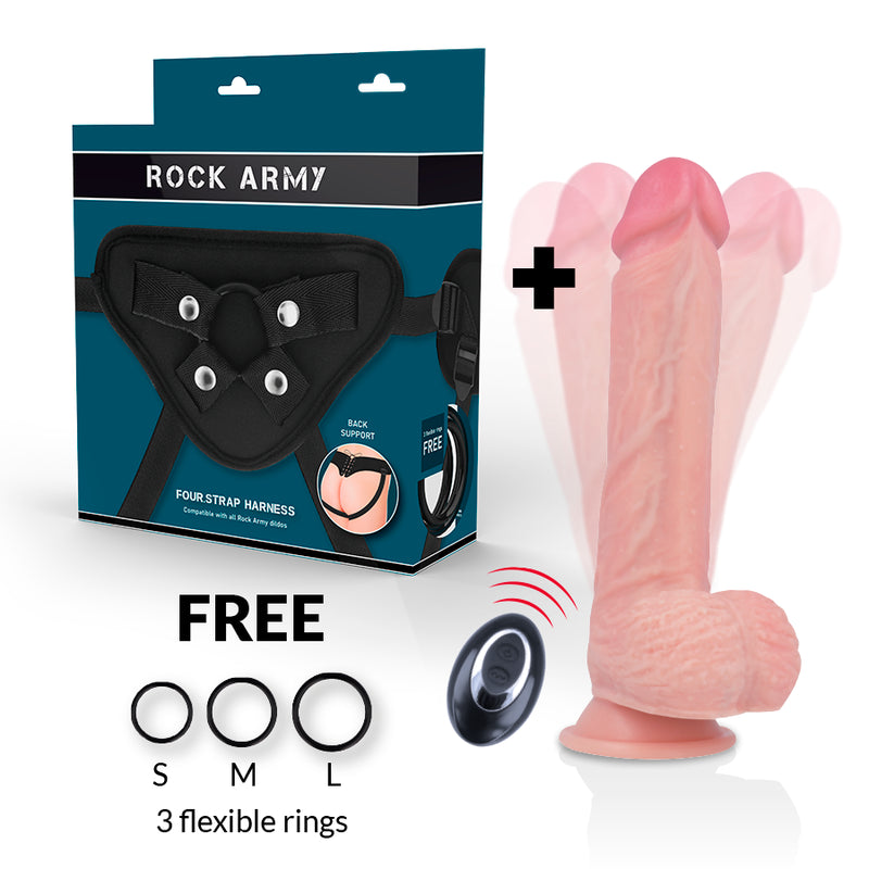 ROCKARMY ARNeS LIQUID SILICONE VIBRADOR CONTROL REMOTO PREMIUM APACHE 22CM