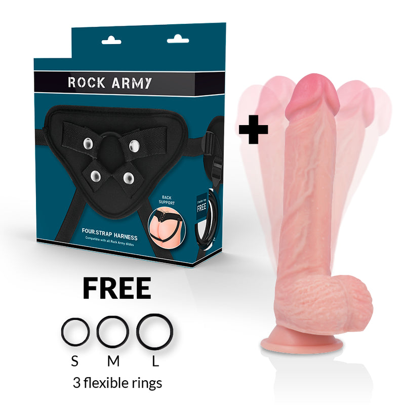 ROCKARMY ARNES HAWK ROTADOR Y VIBRADOR 22 CM