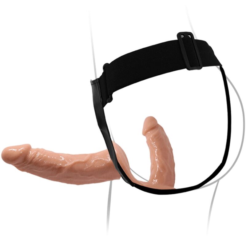 BAILE ULTRA PASSIONATE HARNESS DILDOS DOBLES CON ARNeS