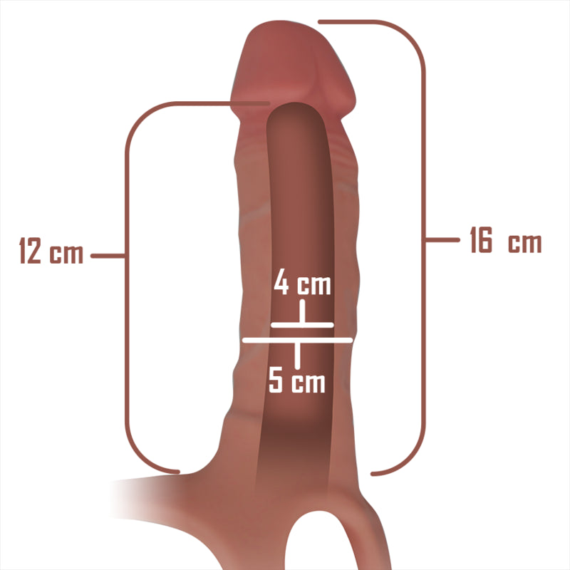 INTENSE ARNeS HUECO CON DILDO SILICONA 16 X 35 CM