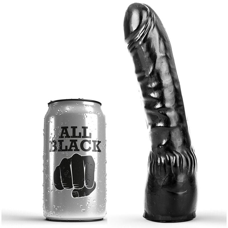 ALL BLACK DILDO NEGRO REALISTICO 20 CM