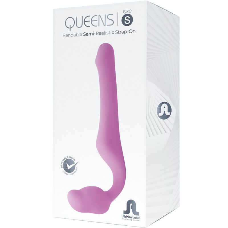 ADRIEN LASTIC QUEENS STRAP ON FLEXIBLE ROSA TALLA S