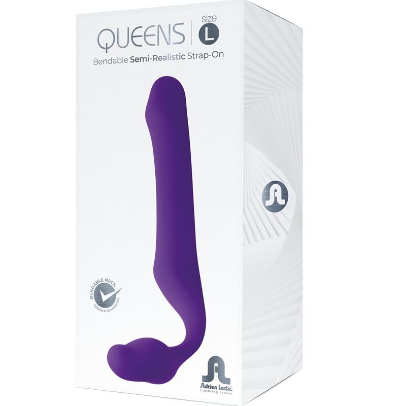 ADRIEN LASTIC QUEENS STRAP ON FLEXIBLE VIOLETA TALLA L