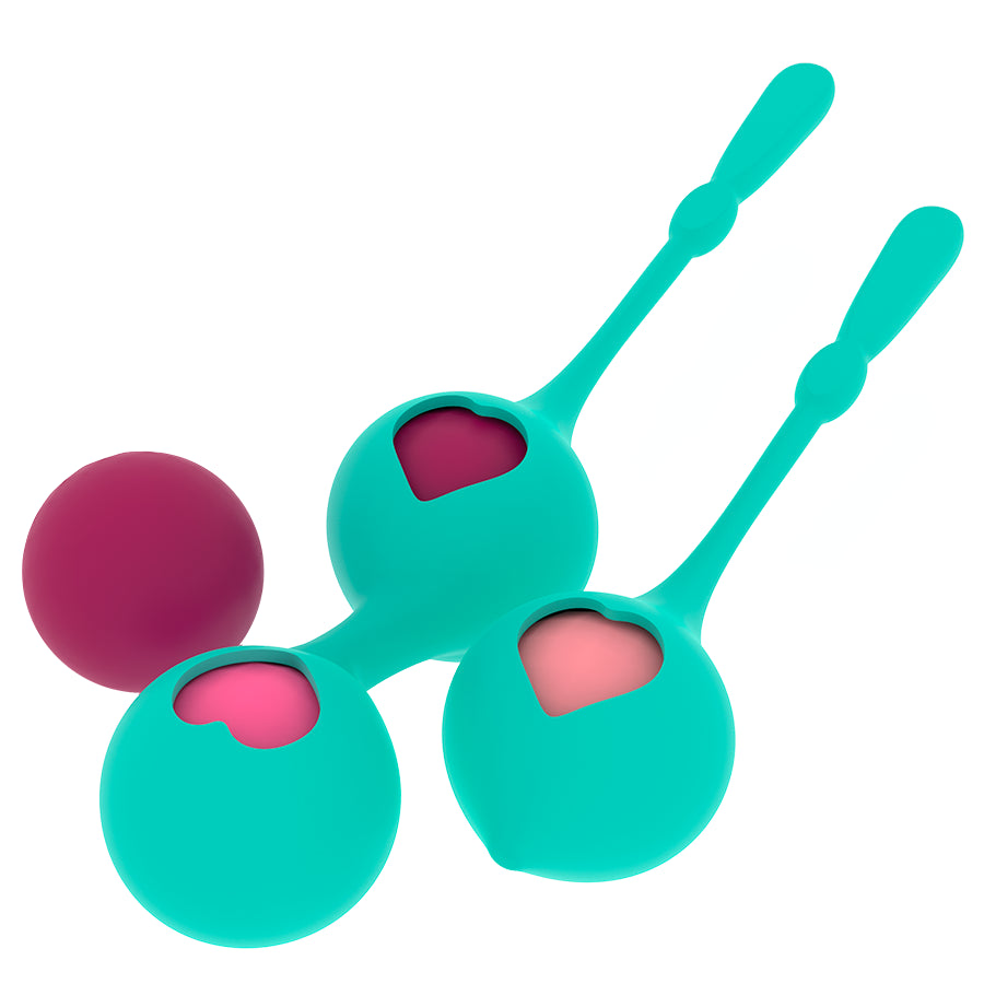 SET DEVA RITUAL ENTRENAMIENTO PELVICO VERDE AQUA